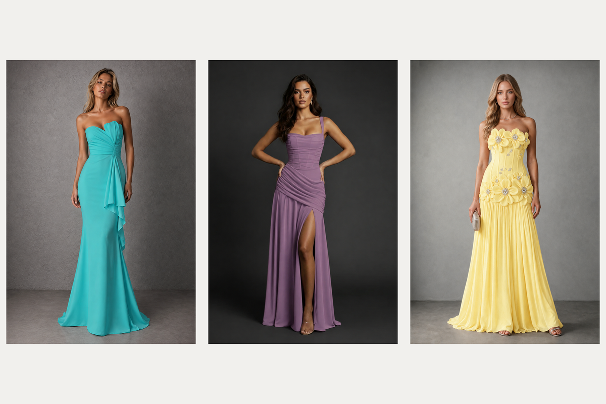 Editorial scene for satin vs chiffon bridesmaid dresses
