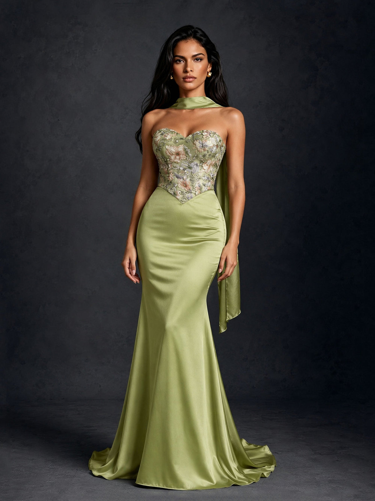 Woman comparing formal, cocktail and garden wedding guest dresses
