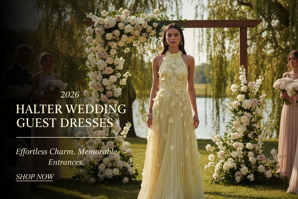 Halter Dresses & Formal Gowns for Women – BOLODOO