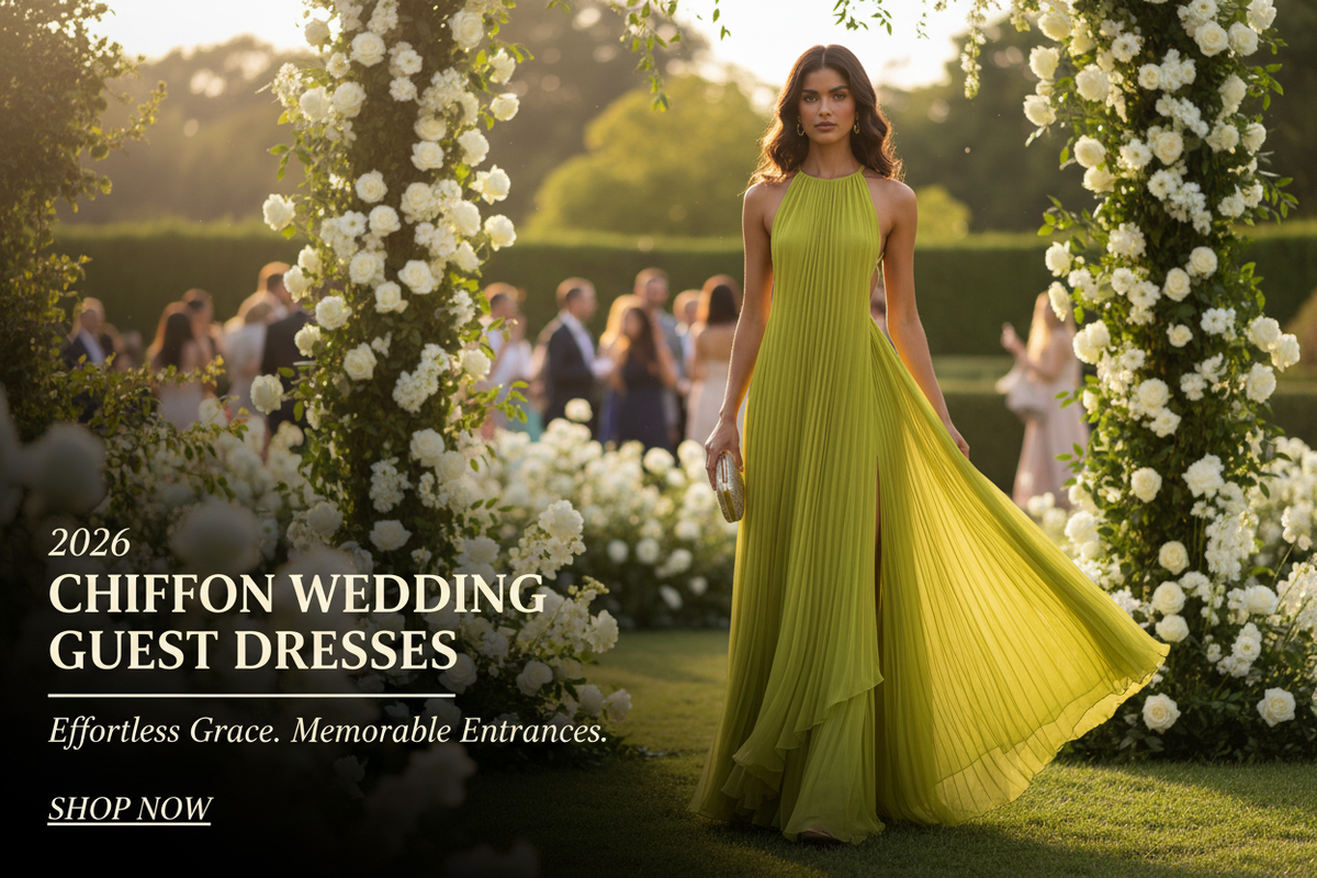 Chiffon Wedding Guest Dresses Banner