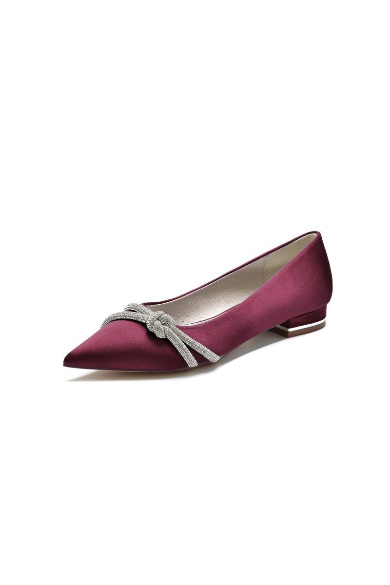 Pointed Toe Glitter Strap Kitten Heels - BOLODOO