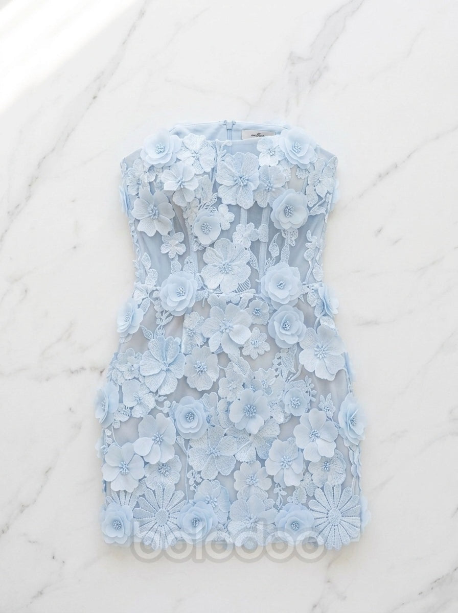 Strapless mini dress — Curated Flat Lay | Generated by Modelize | BOLODOO watermark