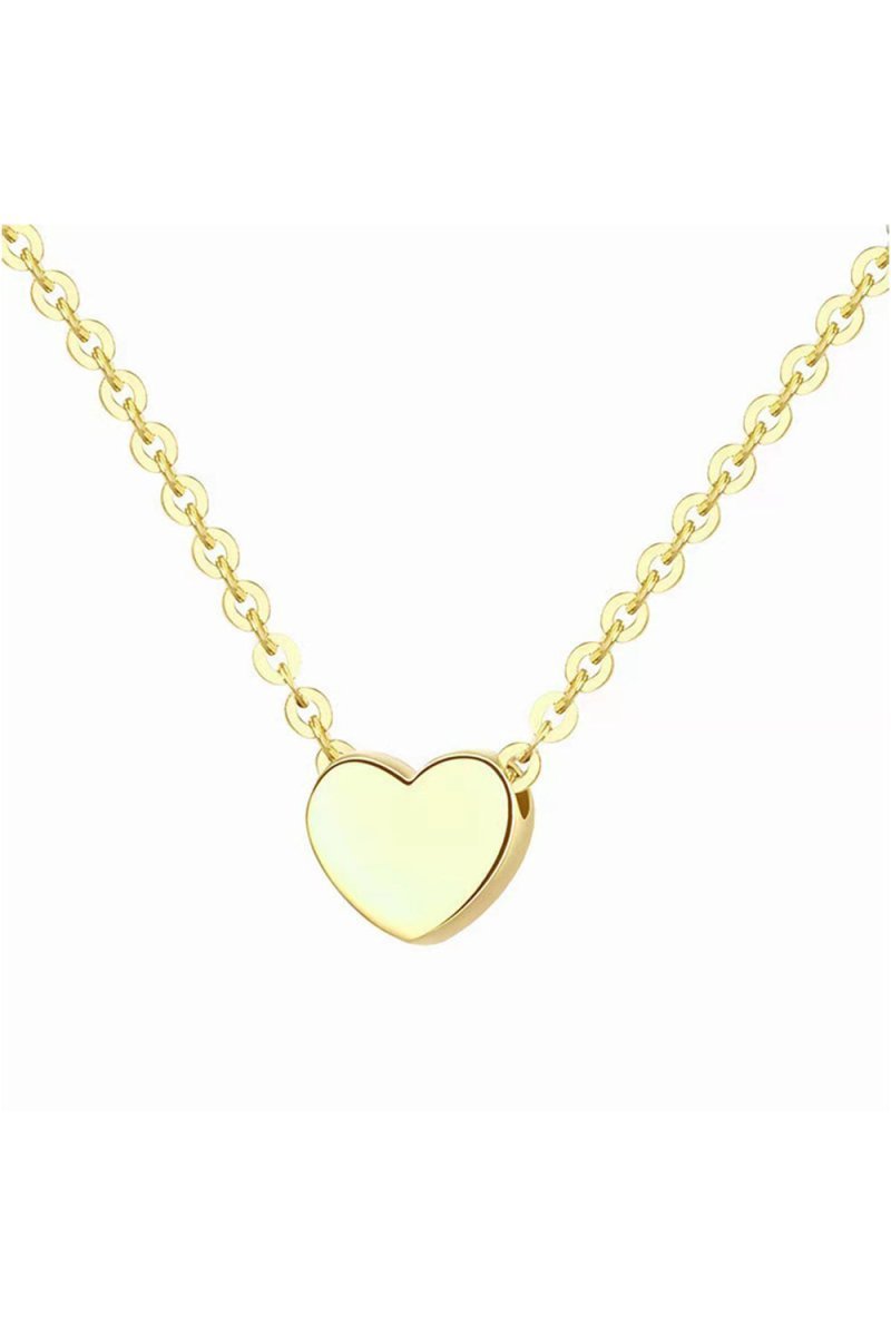 Simple Heart Pendant Necklace - BOLODOO