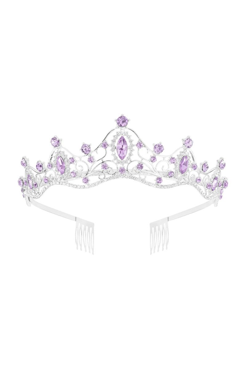 Purple Princess Prom Queen Tiaras - BOLODOO
