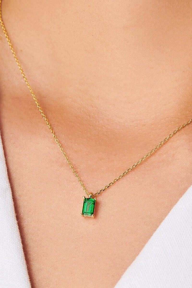 Colorful Zircon Pendant Necklace - BOLODOO
