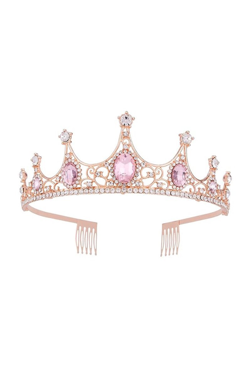 Rose Gold Tiaras Peach