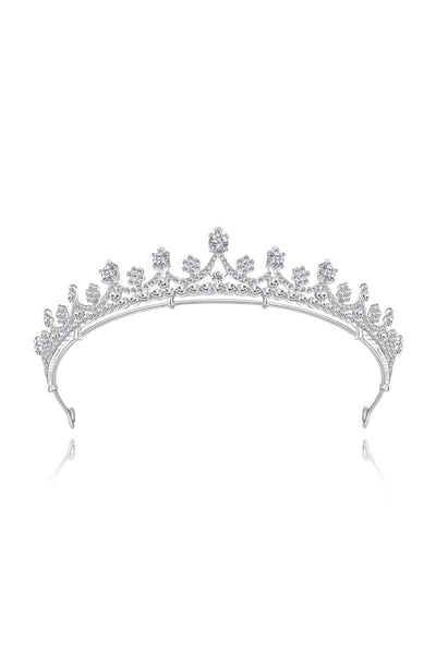 Shinny Zircons Delicate Royal Bridal Alloy Tiara - BOLODOO