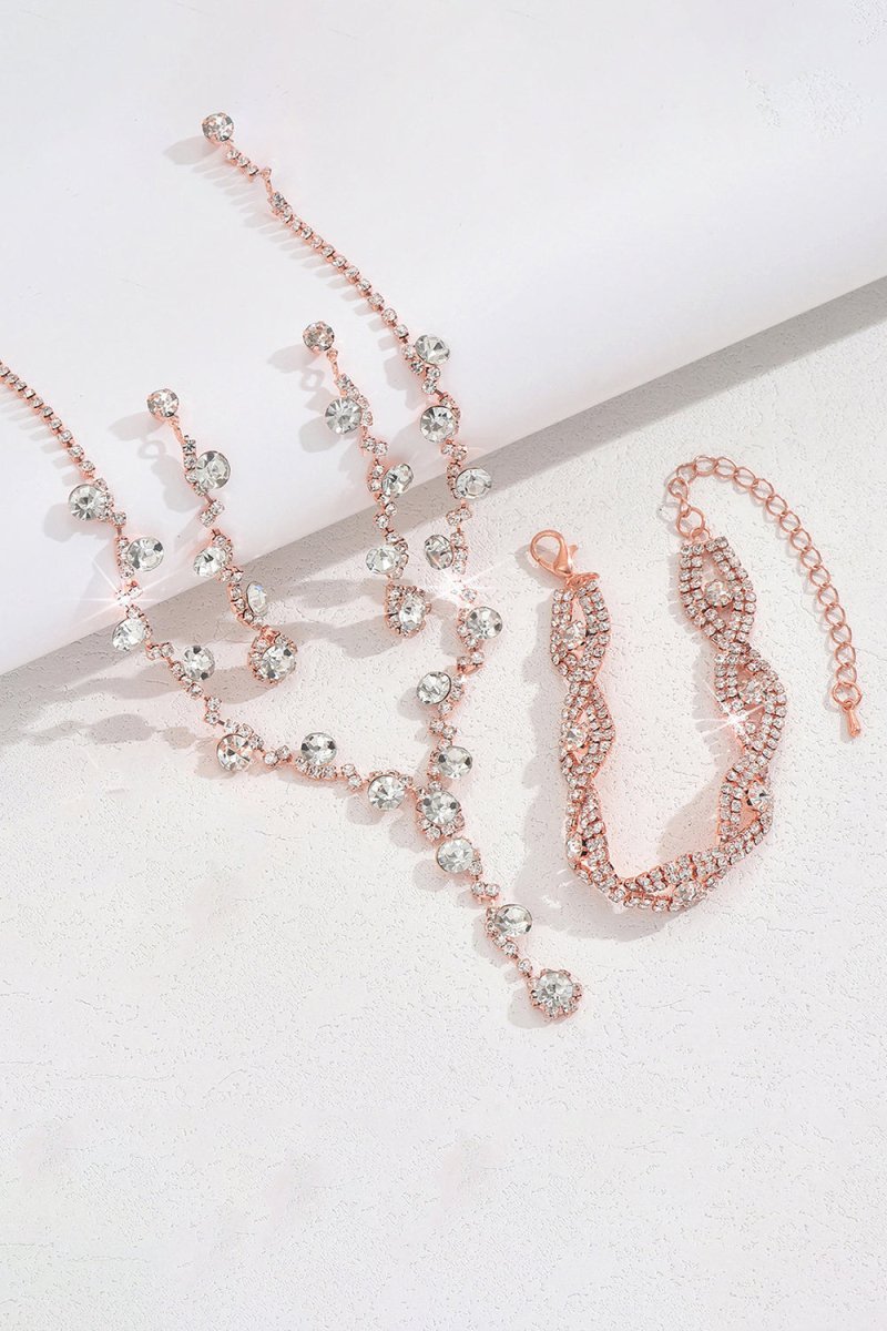 Silver Diamond Jewelry Sets - BOLODOO