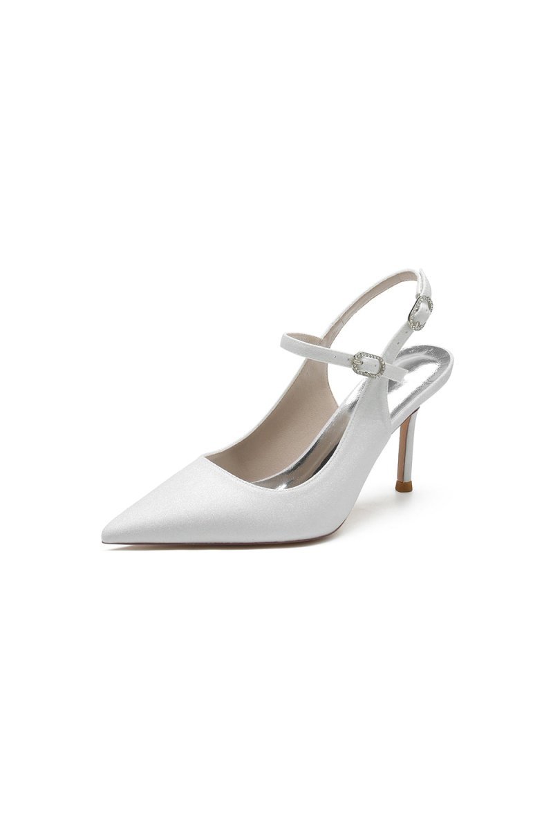 Sequin Slingback Pointed Toe High Heels - BOLODOO