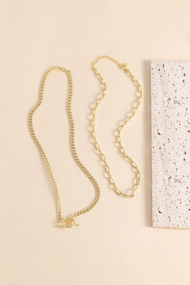 Geometric Paperclip Chain Necklace - BOLODOO