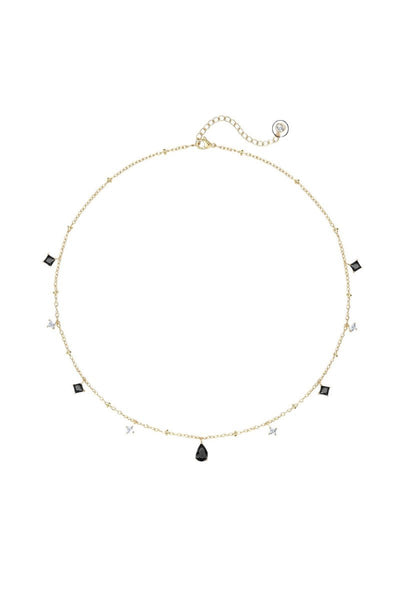 Teardrop Zircon Tassel Necklace
