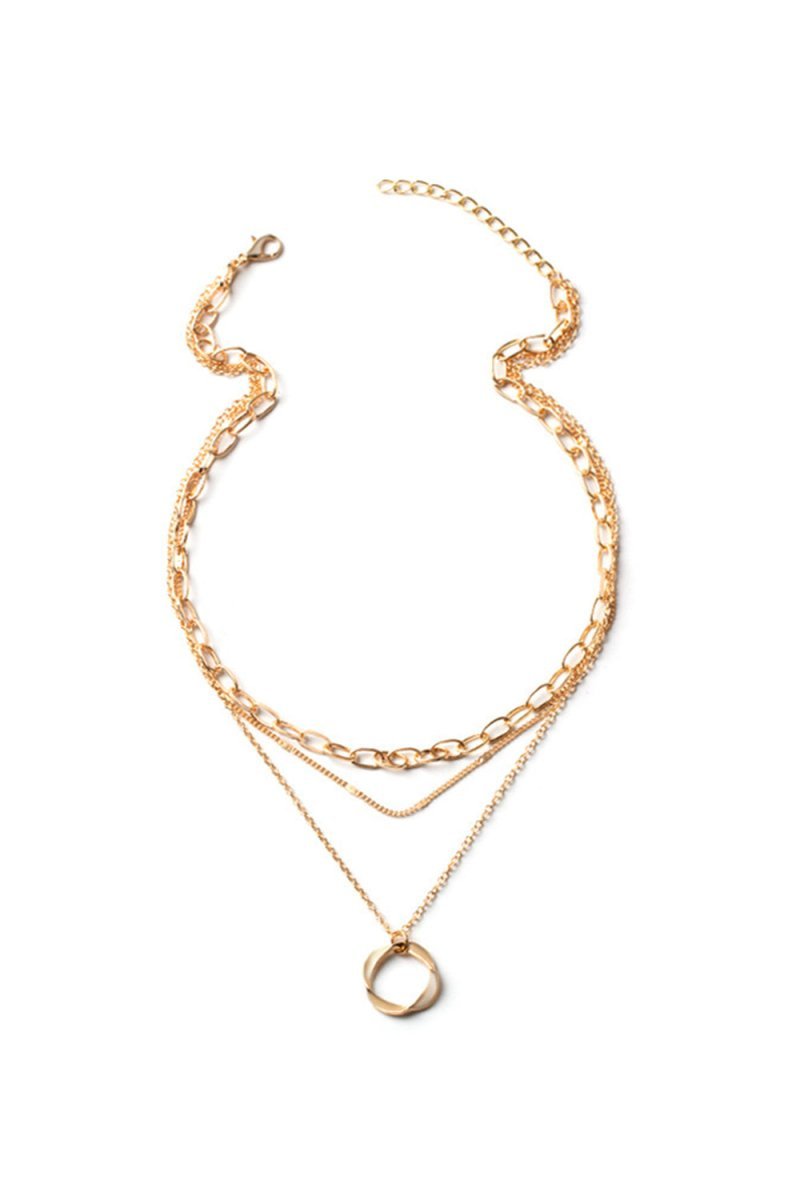 Simple Hoop Double Layer Necklace - BOLODOO
