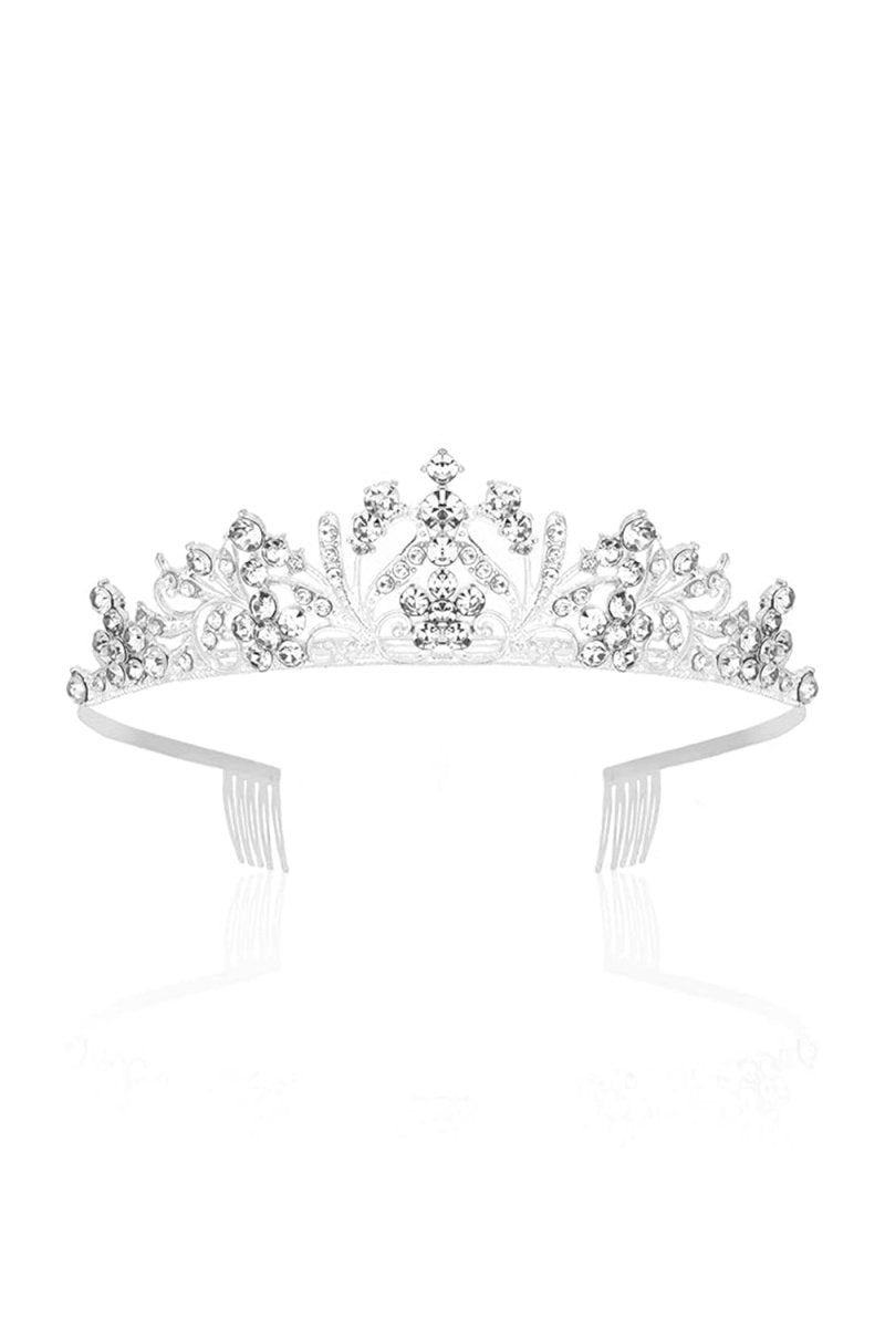 Silver Crystal Crown for Women - BOLODOO