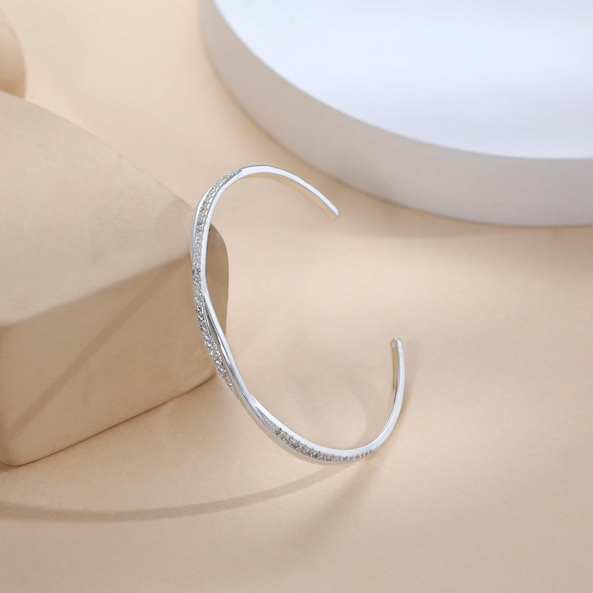 Silver Wave Adjustable Open Bracelets - BOLODOO