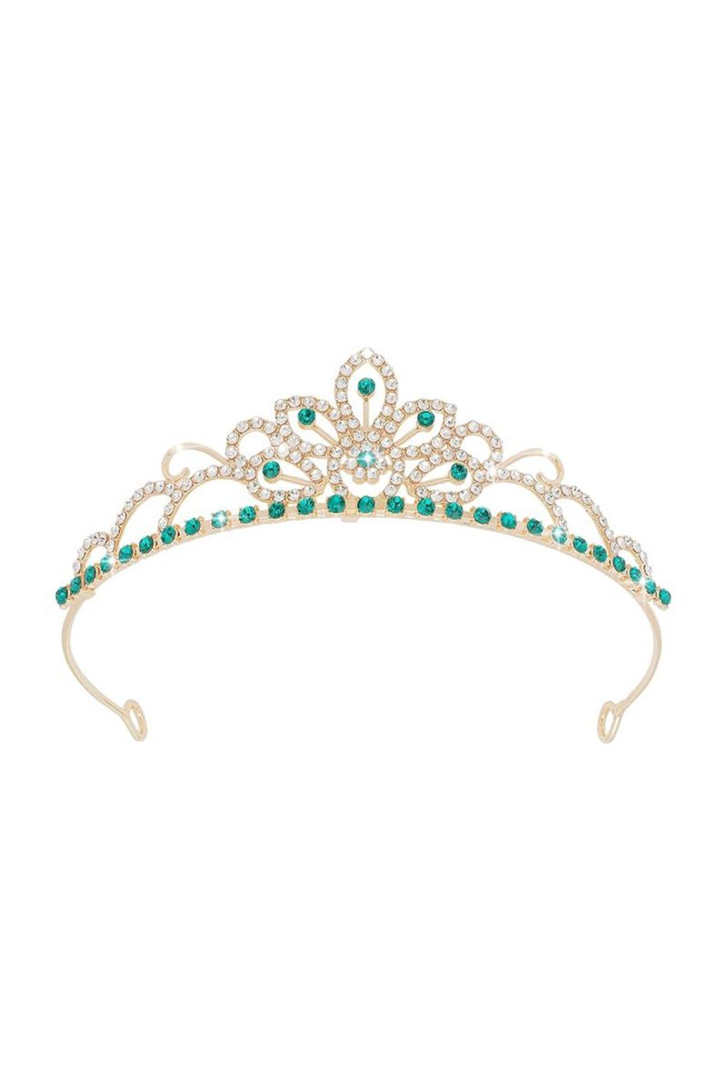 Green Crown Tiaras for Women - BOLODOO