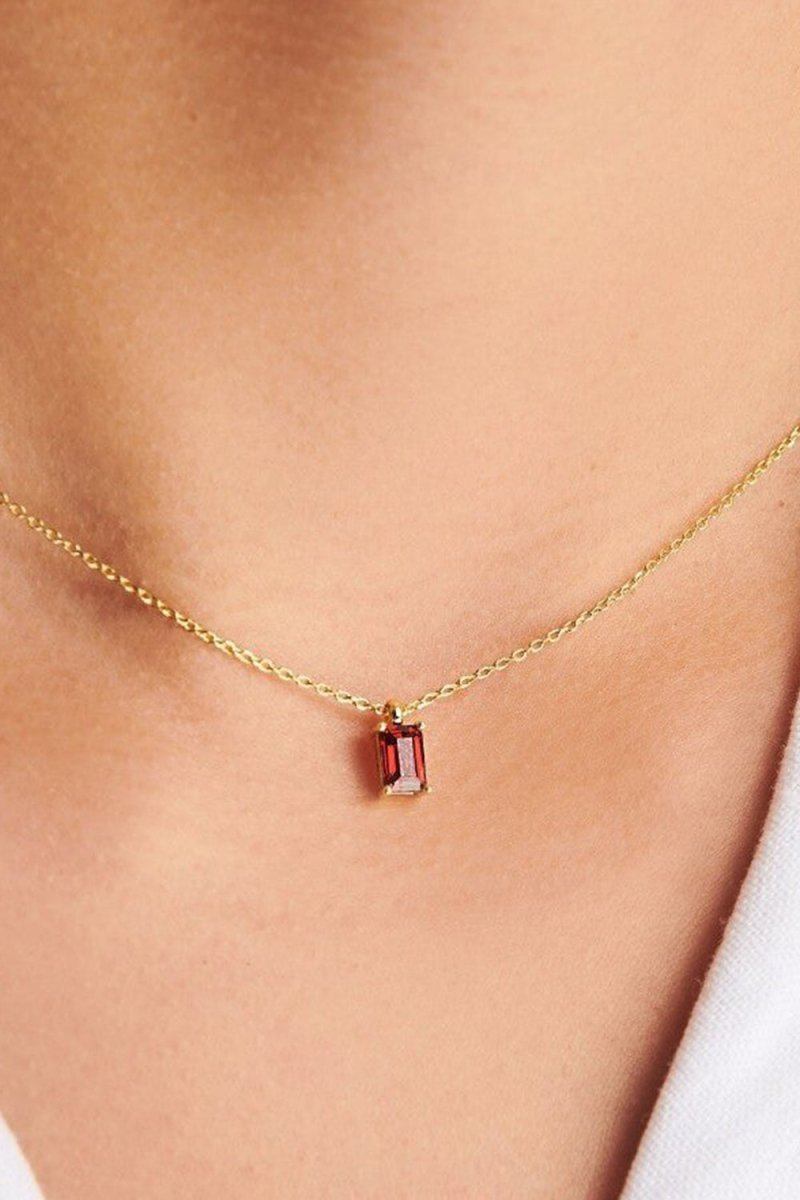Colorful Zircon Pendant Necklace - BOLODOO