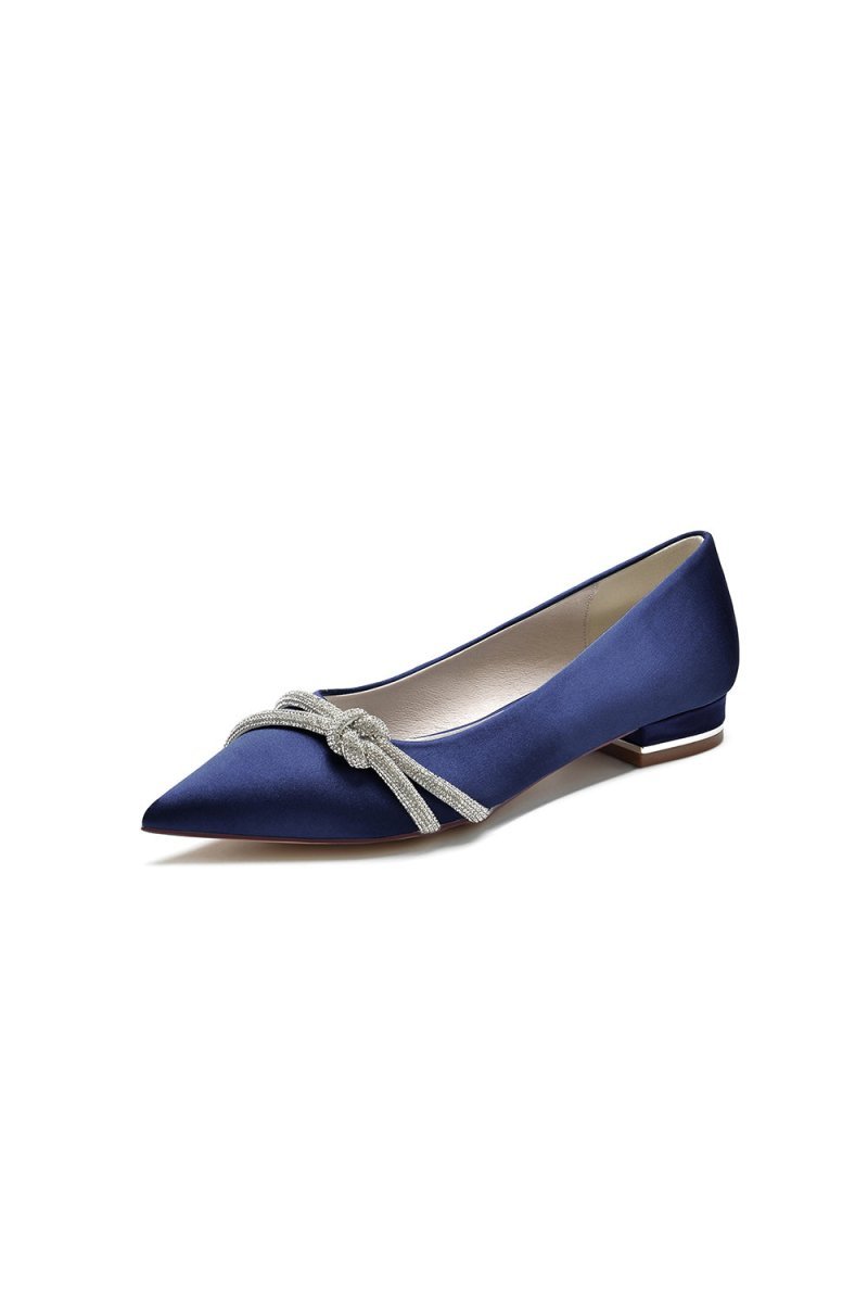 Pointed Toe Glitter Strap Kitten Heels - BOLODOO
