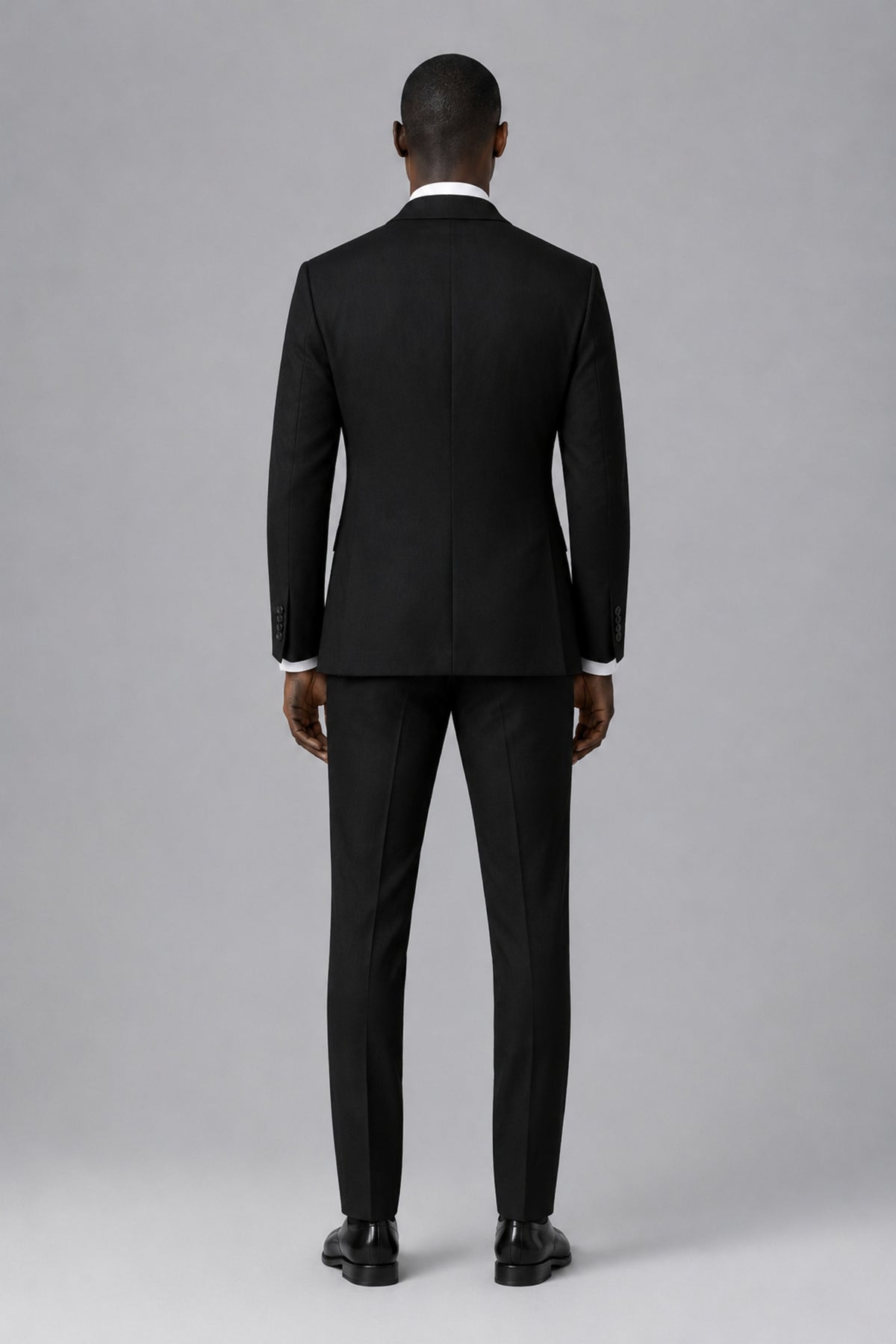 Men's Black Two-Piece Notch Lapel Suit 