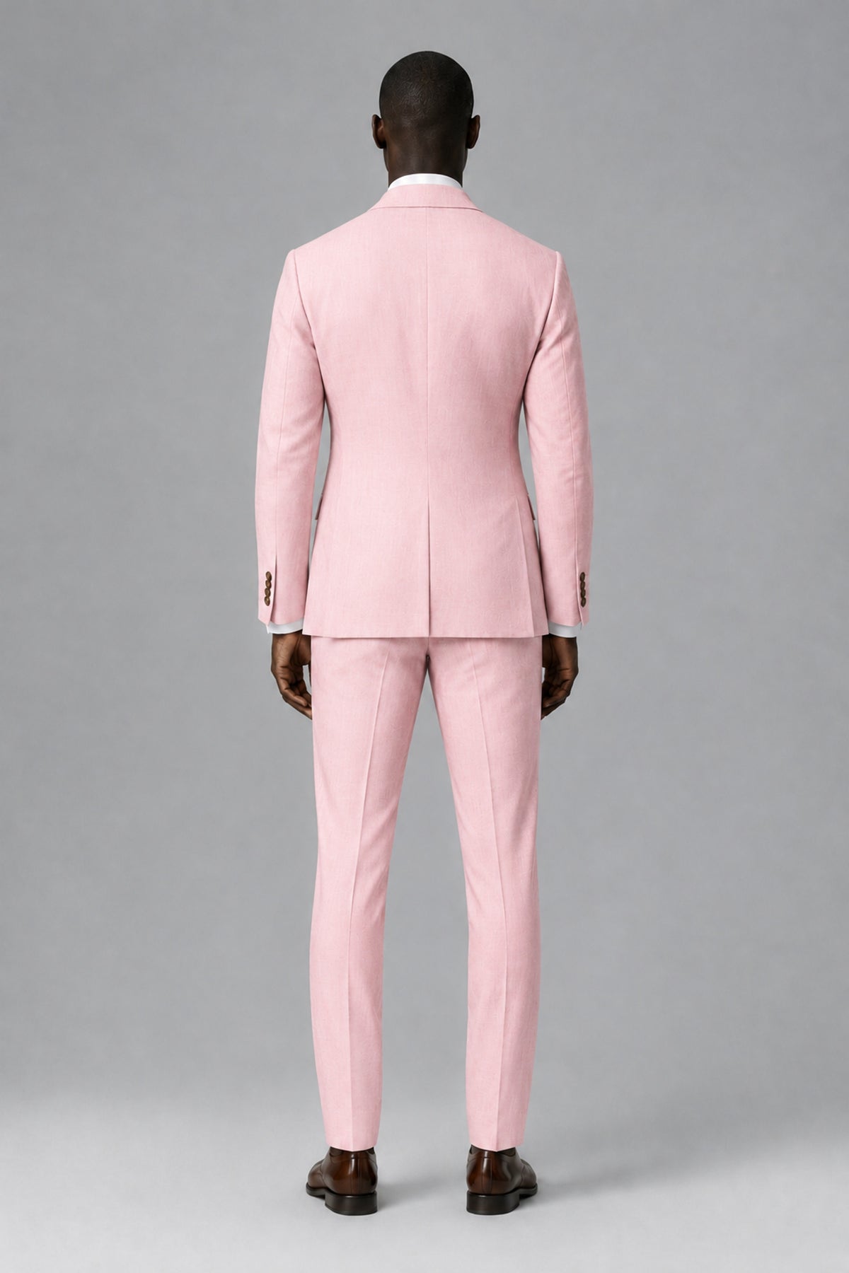 Men's Blush Pink Two-Piece Notch Lapel Suit - Blush Pink - Blush Pink_3