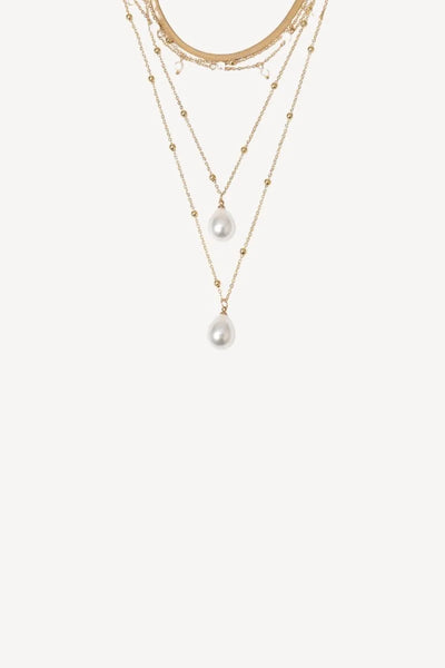 Water Drop Pearl Pendant Necklace