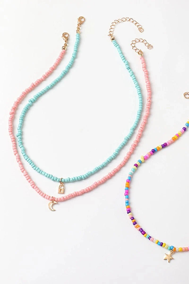 Three-color Boho Style Necklace