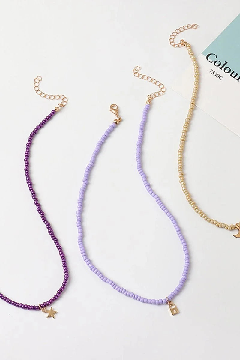 Three-color Boho Style Necklace