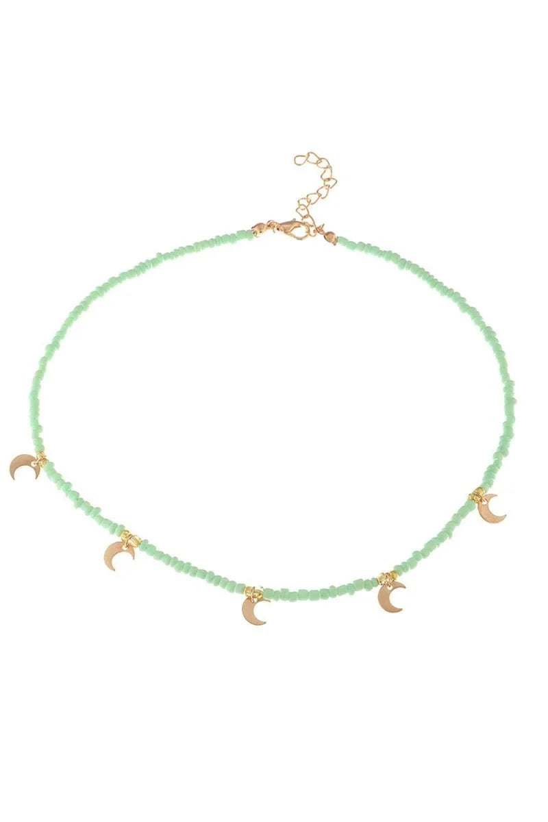 Blue Boho Style Necklace With Stars - BOLODOO