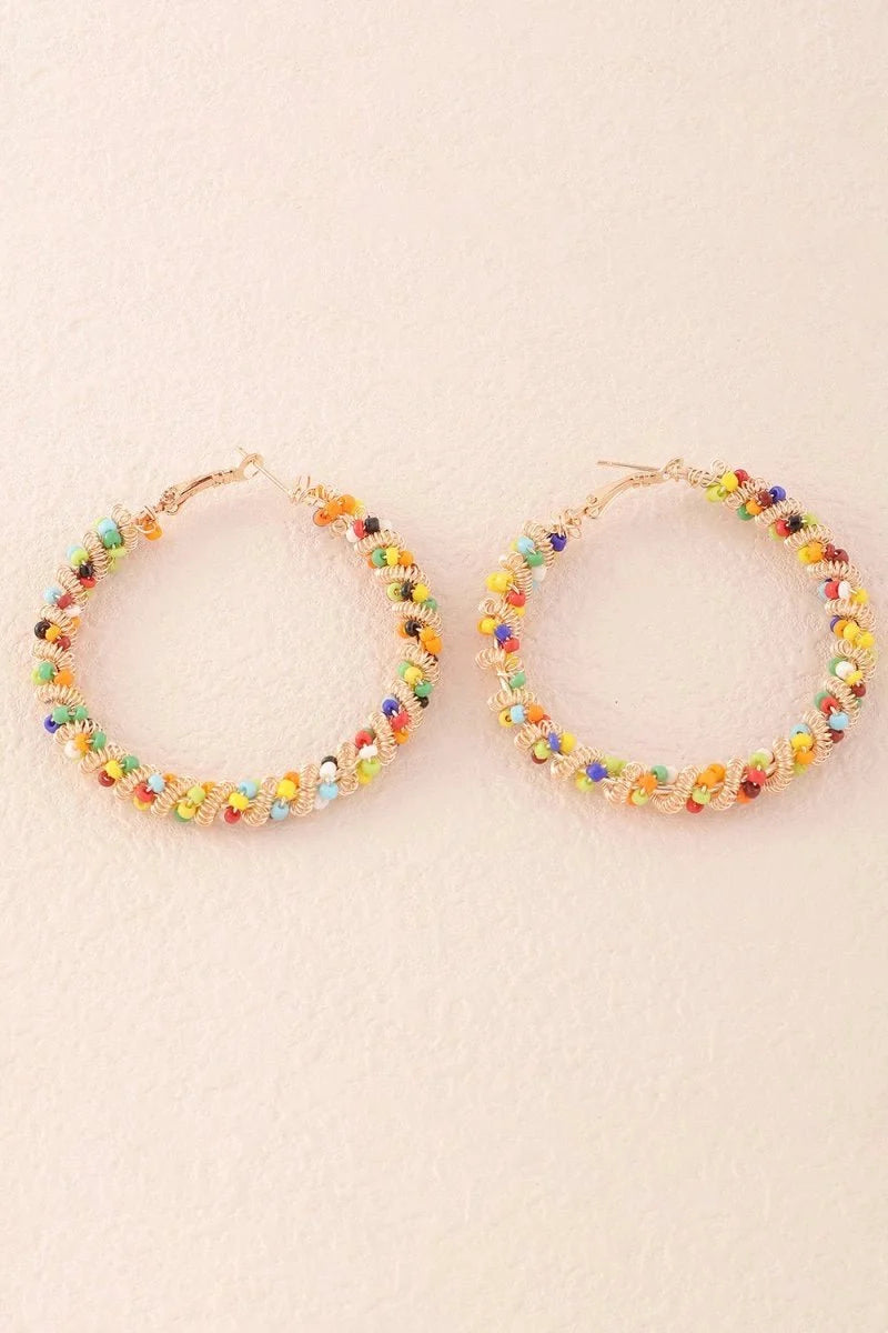 Colorful Loop Boho Style Earrings