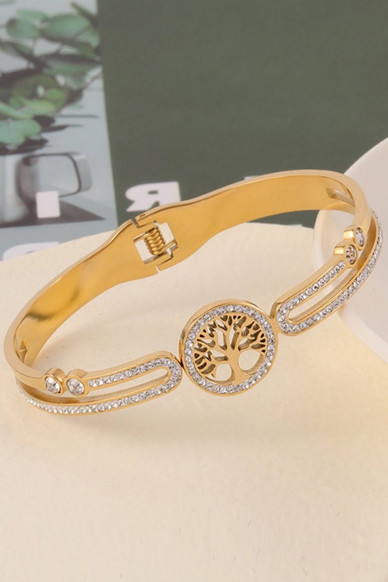 Fashion Stainless Steel Bracelet with Beading - BOLODOO