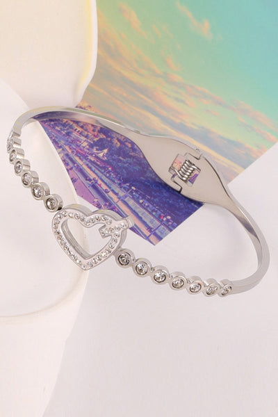Titanium Steel Heart Brick Bracelet - BOLODOO