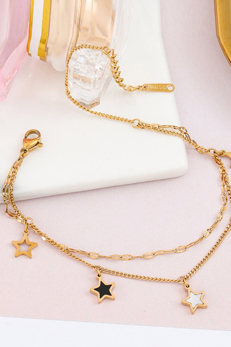 Titanium Steel Romantic Pentagram Bracelet - BOLODOO