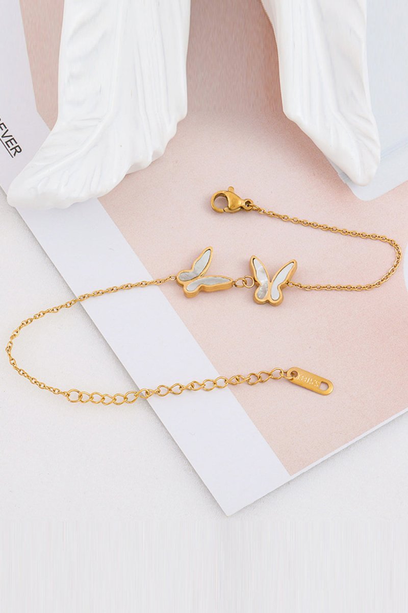 Titanium Double Butterfly Bracelet - BOLODOO