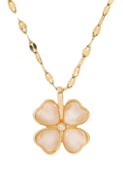 Lucky Four Leaf Clover Necklace Pendant - BOLODOO