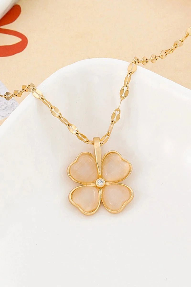 Lucky Four Leaf Clover Necklace Pendant