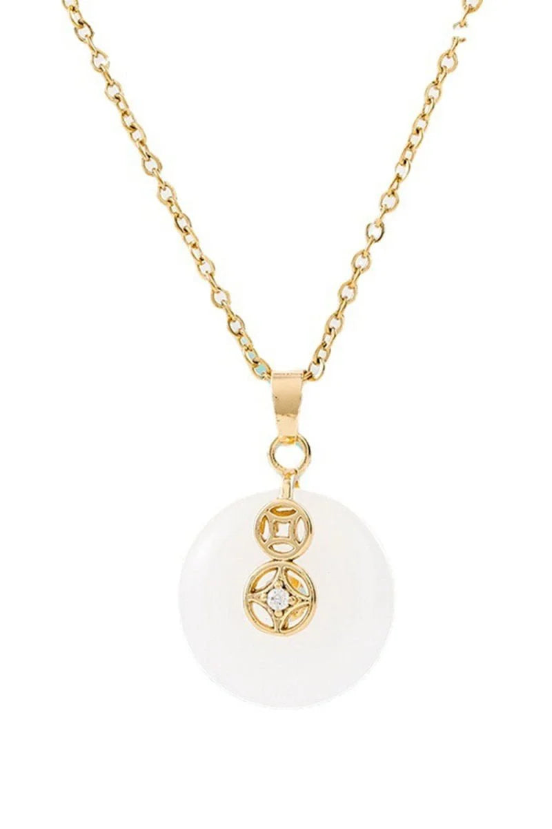 Inlaid Jade Necklace - BOLODOO