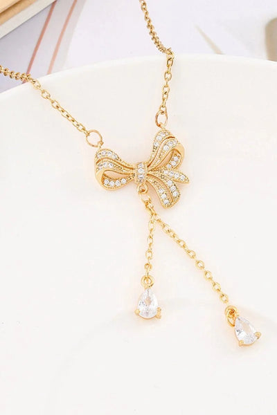 Golden Bow Necklace - BOLODOO