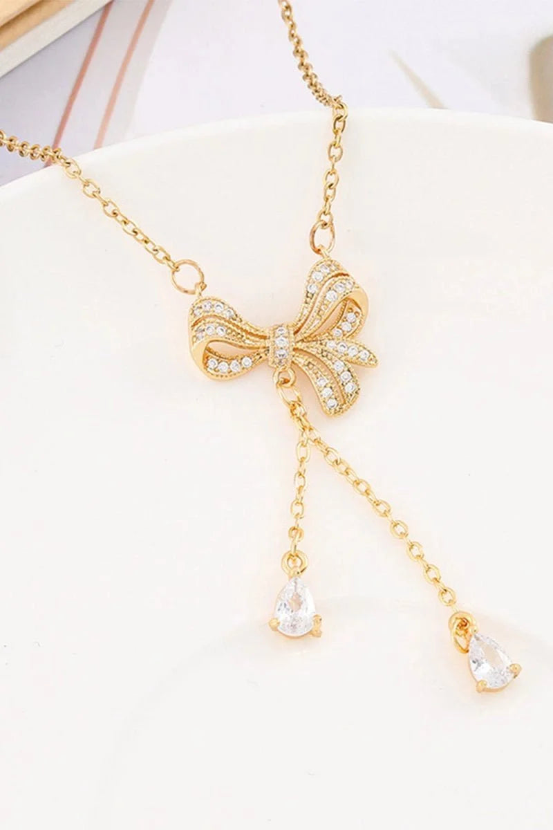 Golden Bow Necklace - BOLODOO