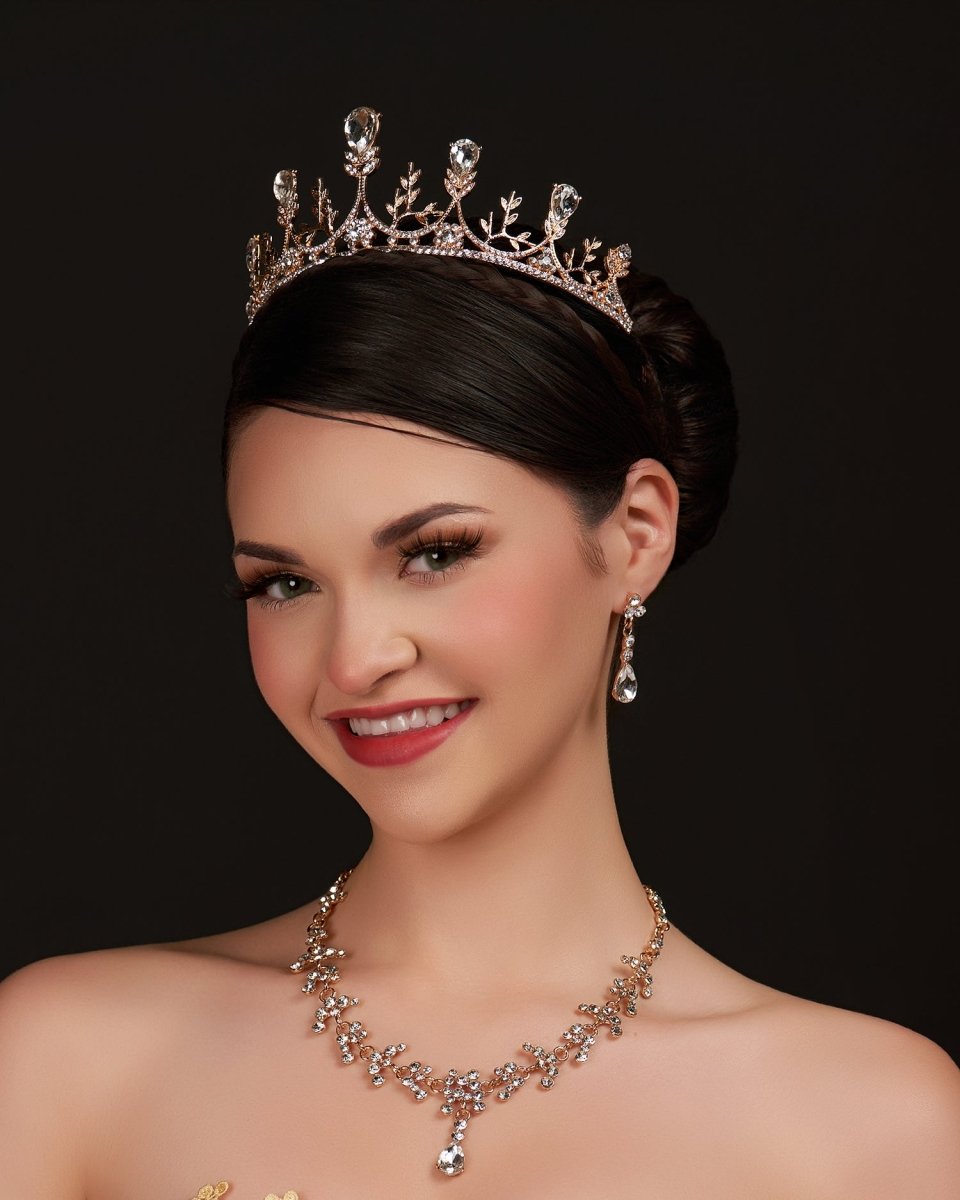 Champagne Tiaras for Women - BOLODOO