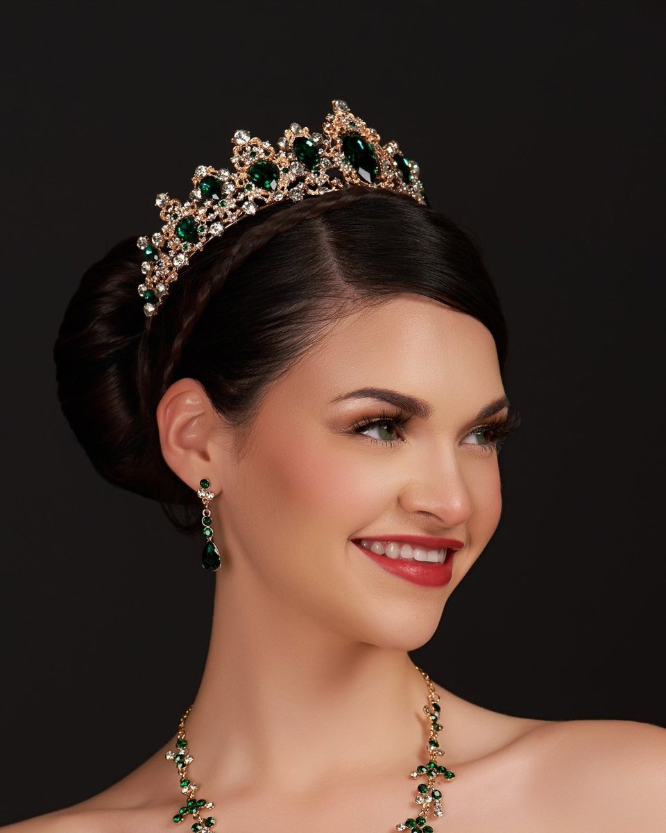 Emerald Tiara in Gold - BOLODOO