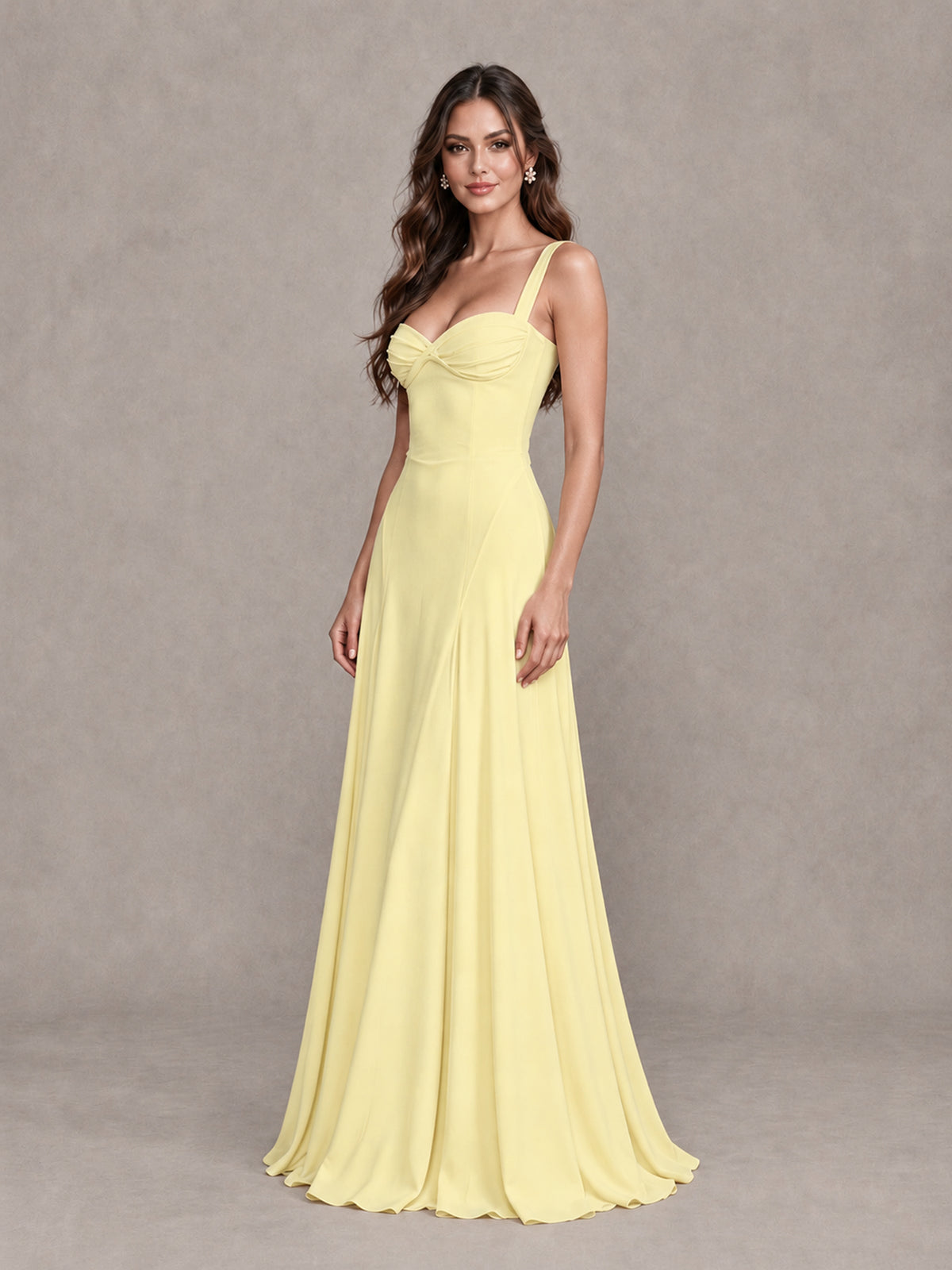 BOLODOO Daffodil Sweetheart Lace-Up Back Bridesmaid Dress - Daffodil - Daffodil (3)