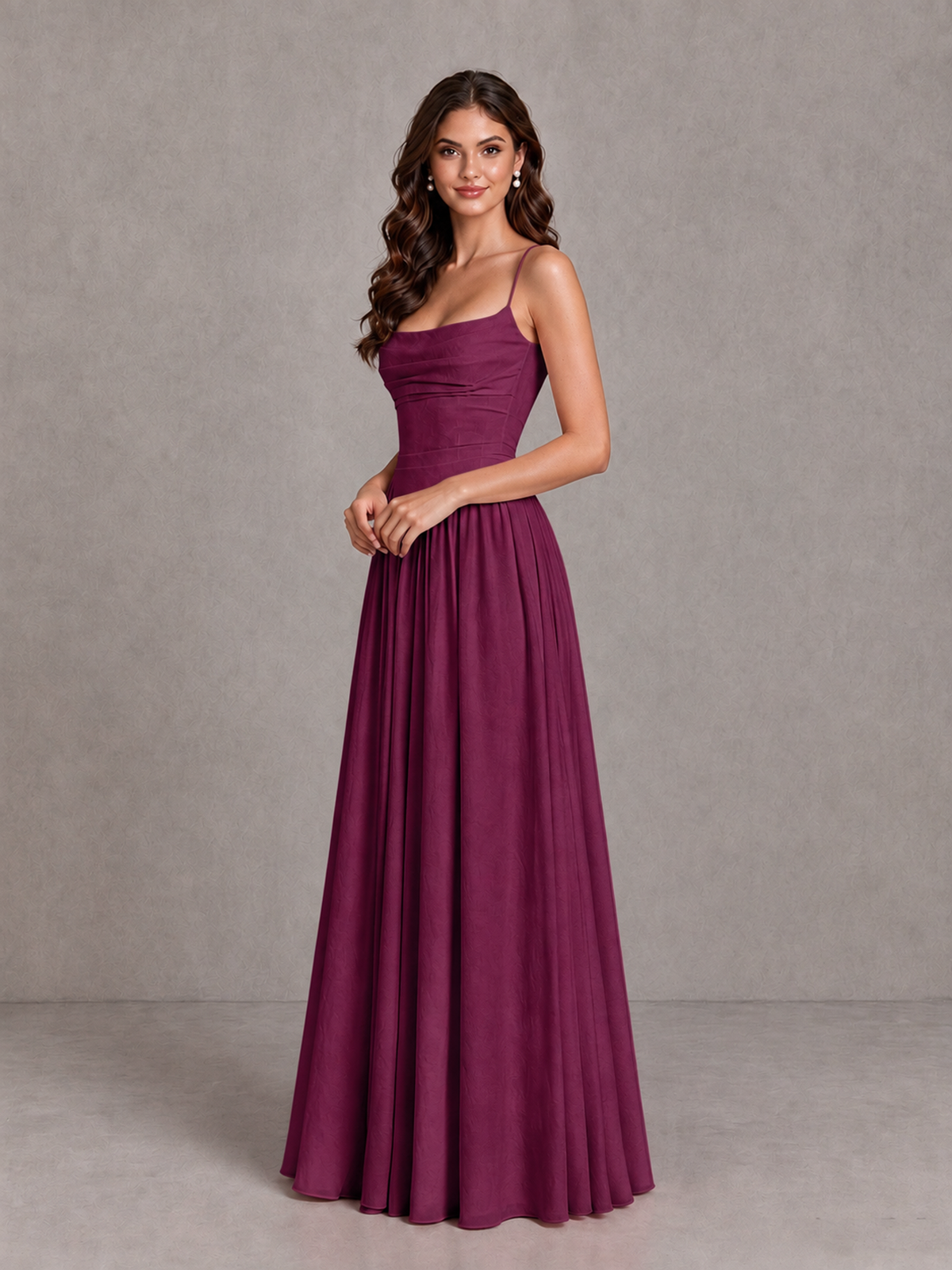 BOLODOO Desert Rose Lace-Up Back A-Line Bridesmaid Dress - Desert Rose - Desert Rose_3