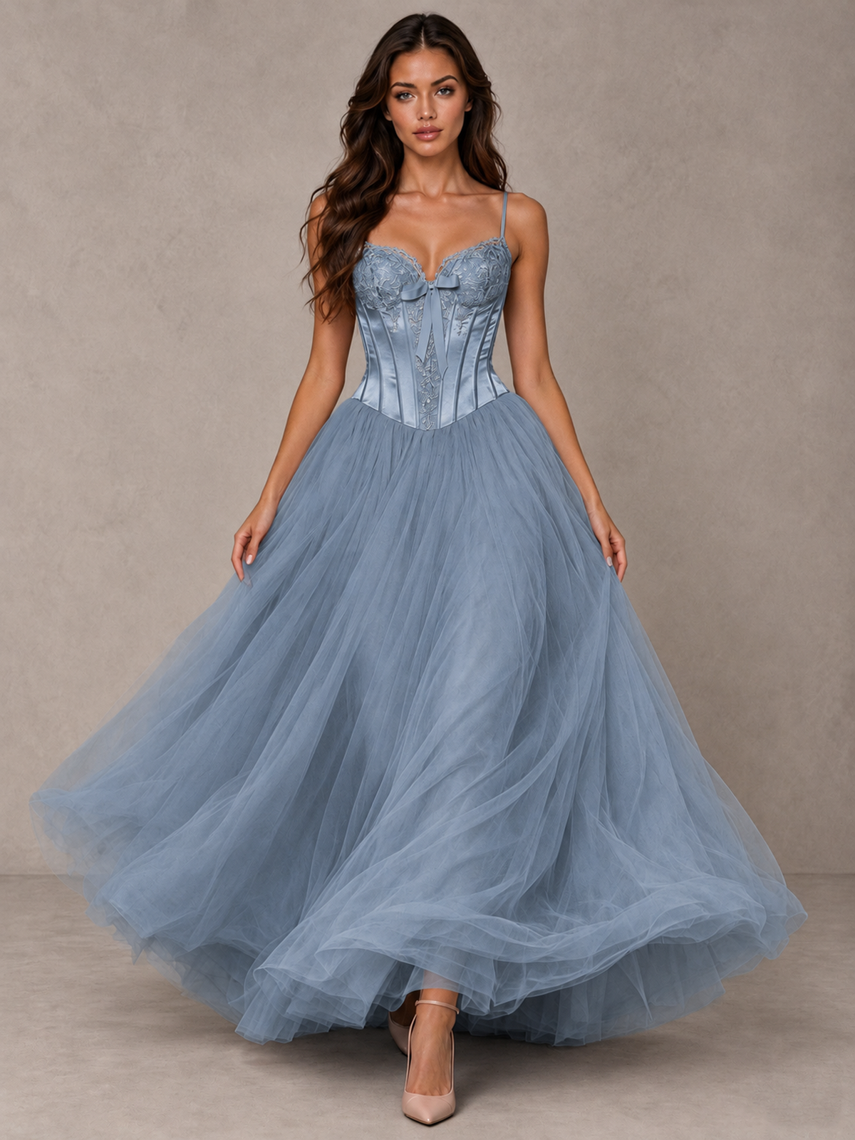 BOLODOO Dusty Blue Corset Tulle Prom Dress with Spaghetti Straps - Dusty Blue - Dusty_Blue_4