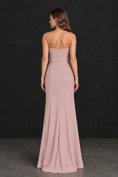 BOLODOO Dusty Rose Strapless Mother of the Bride Dress with 3D Floral Appliques - Dusty Rose - Dusty_Rose_2