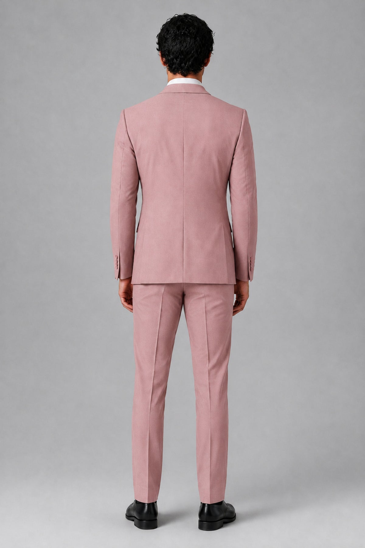 Bolodoo Men's Dusty Rose 2-Piece Suit – Notch Lapel Jacket & Trousers - Dusty Rose - Dusty_Rose_4