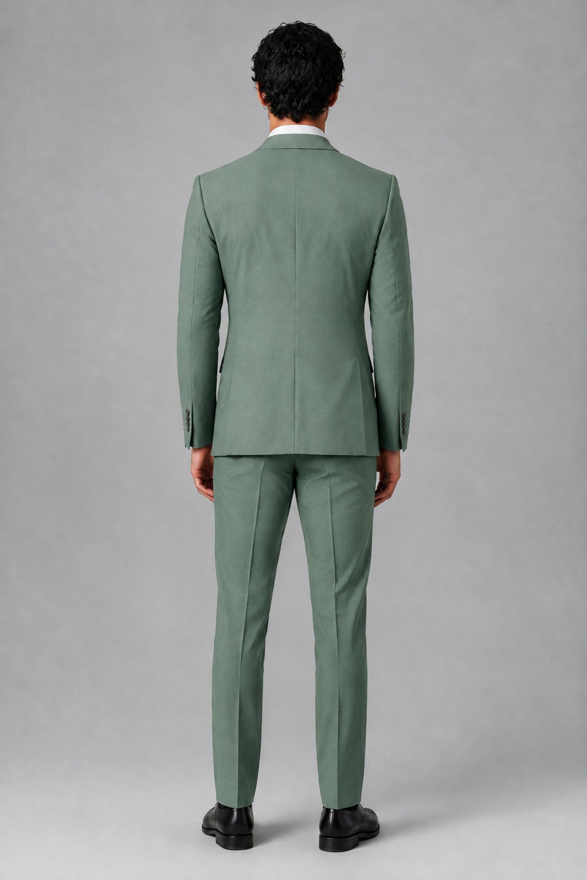 Bolodoo Men's Eucalyptus 2-Piece Suit – Notch Lapel Jacket & Trousers - Eucalyptus - Eucalyptus_4