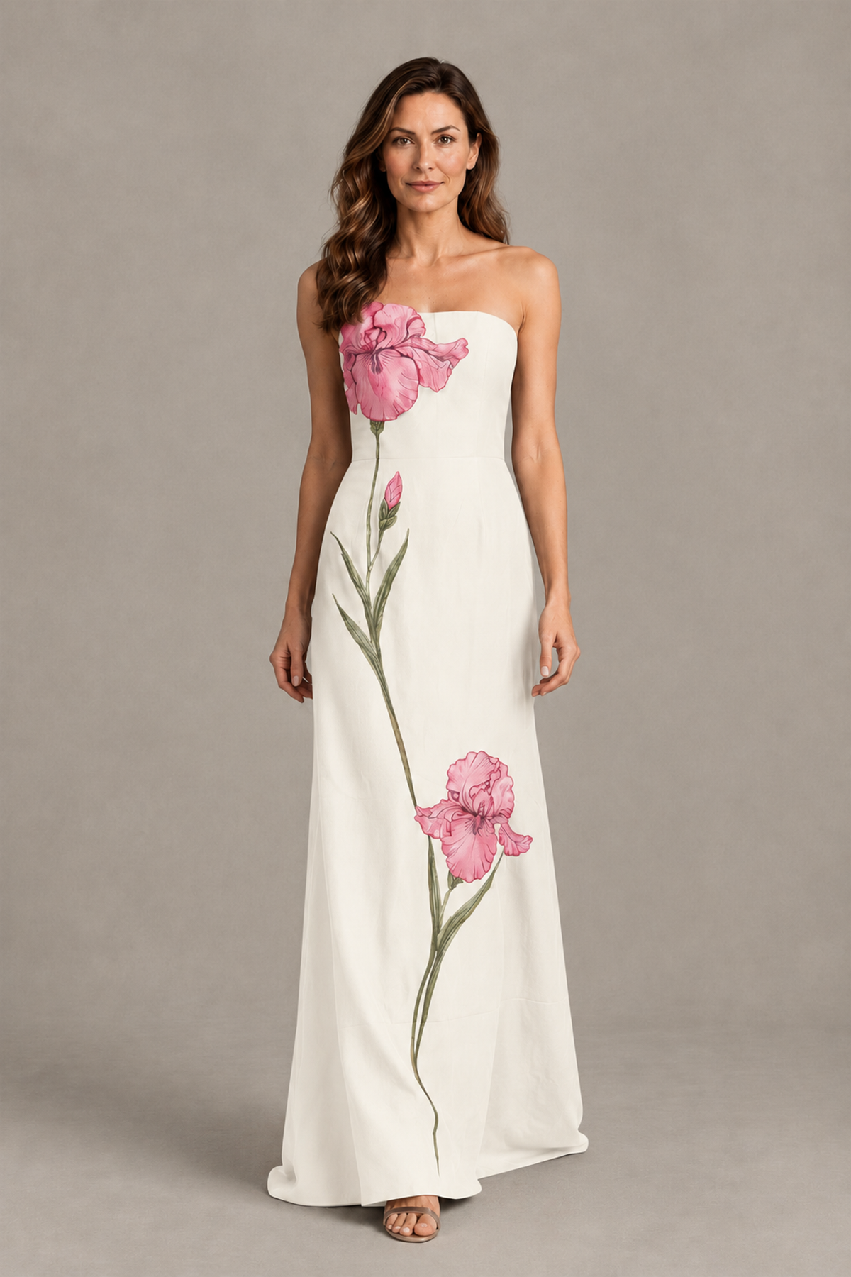 BOLODOO Ivory Strapless Floral Mother of the Bride Gown - Ivory - Ivory_04