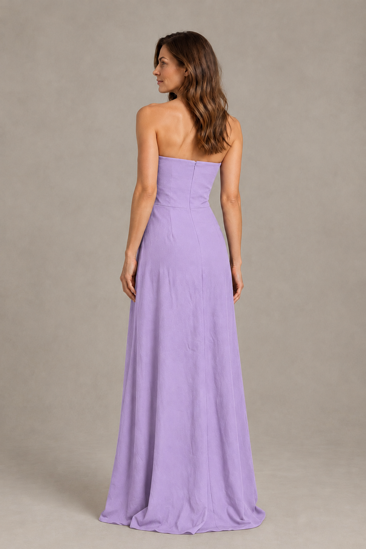 BOLODOO Lavender Strapless Floral Mother of the Bride Gown - Lavender - Lavender_02