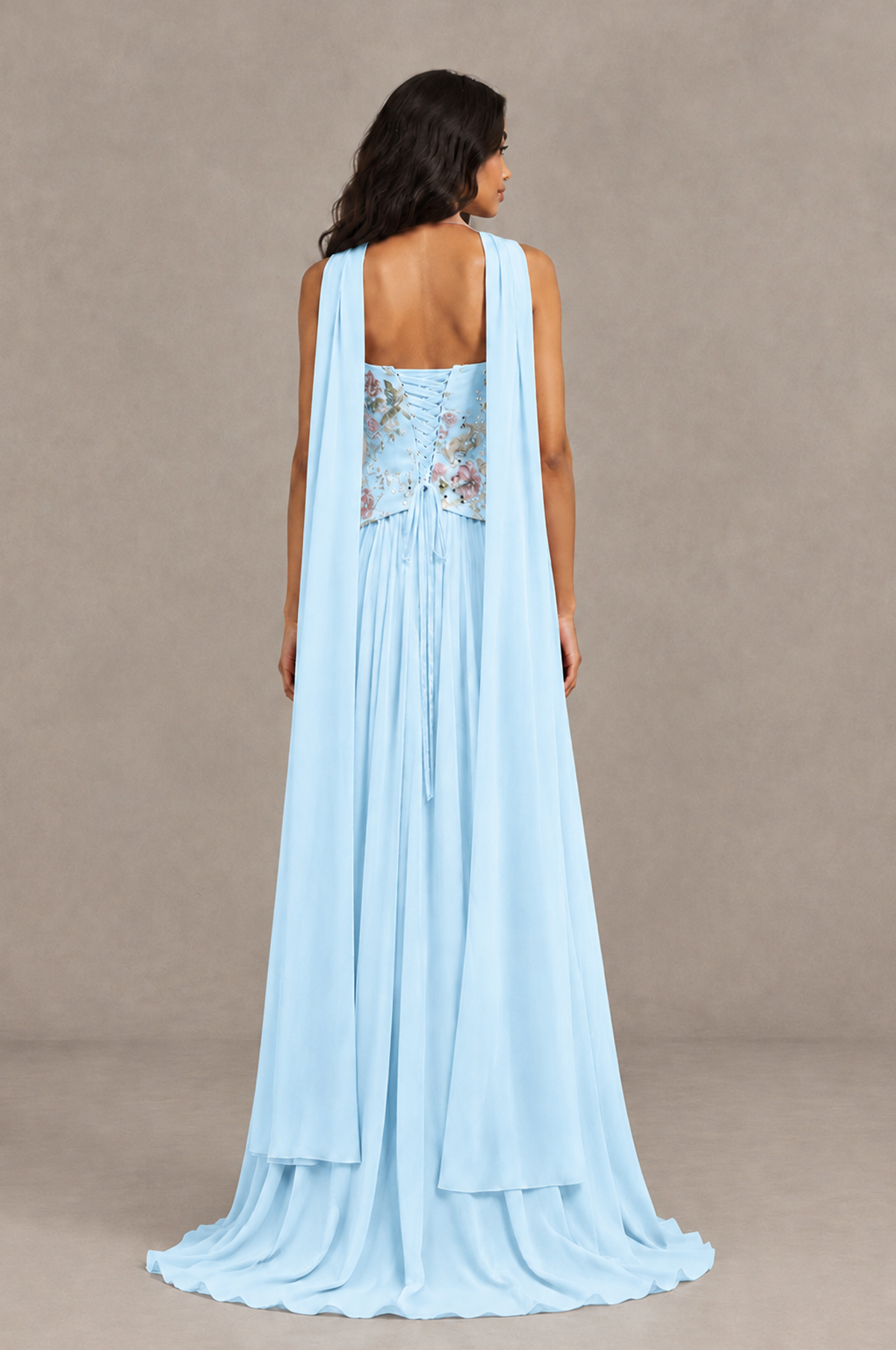 BOLODOO Light Blue Strapless Beaded Floral Corset Chiffon Maxi Gown – Open Back Prom & Formal Evening Dress - Light Blue - Light Blue_02
