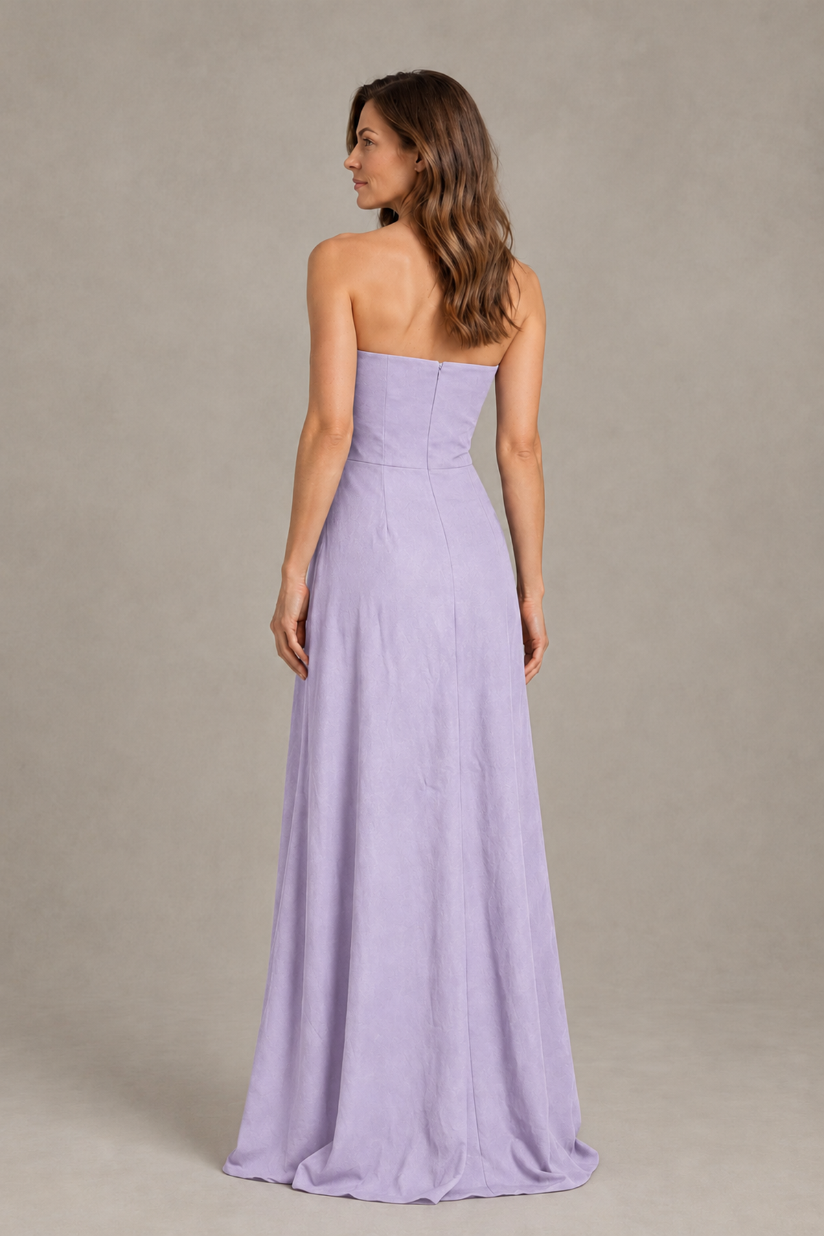 BOLODOO Lilac Strapless Floral Mother of the Bride Gown - Lilac - Lilac_02