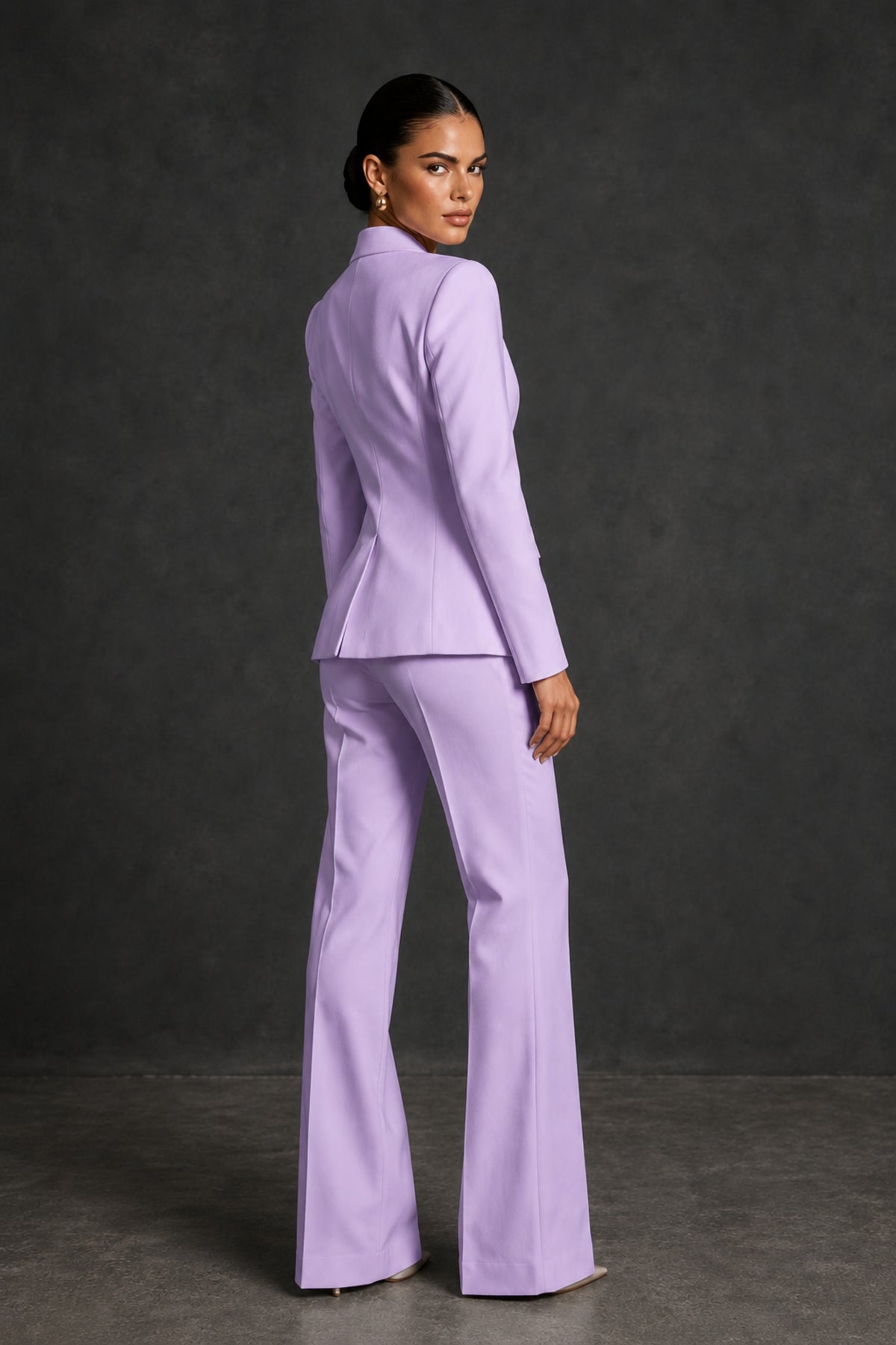 BOLODOO Lilac Two-Piece Blazer and Pants Suit Set - Lilac